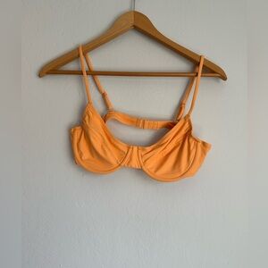 J. Crew Vibrant Orange Bikini Top only